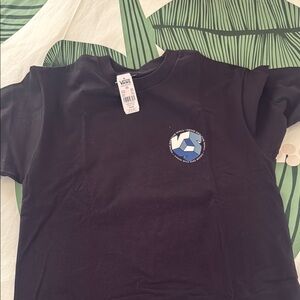 Vans Black Tee with Blue Logo